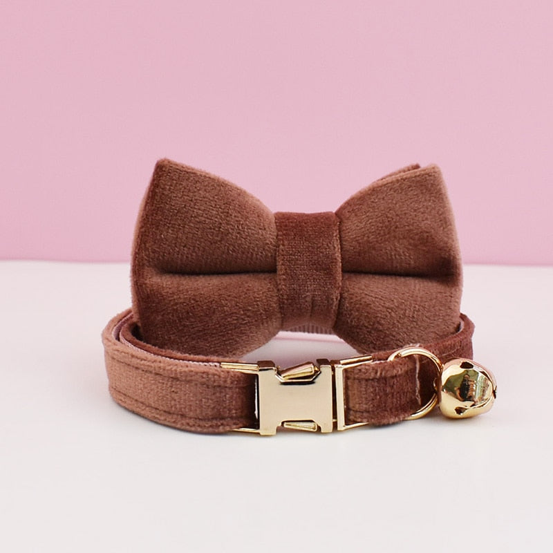 Velvet Charms: Personalized Collars and Bowties