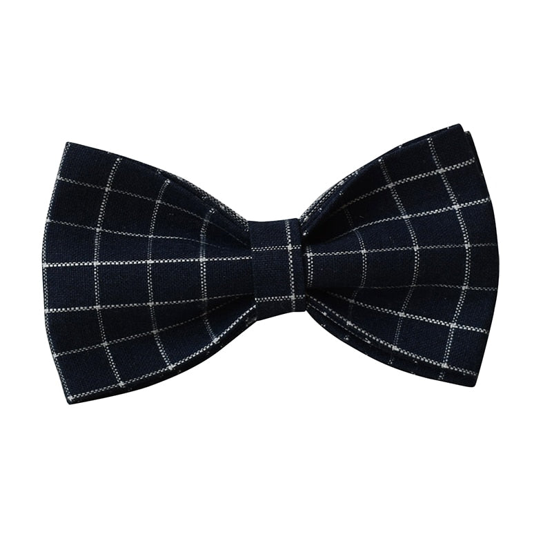 Trendy Navy Blue Checks: Personalized Collar And Leash set - CurliTail