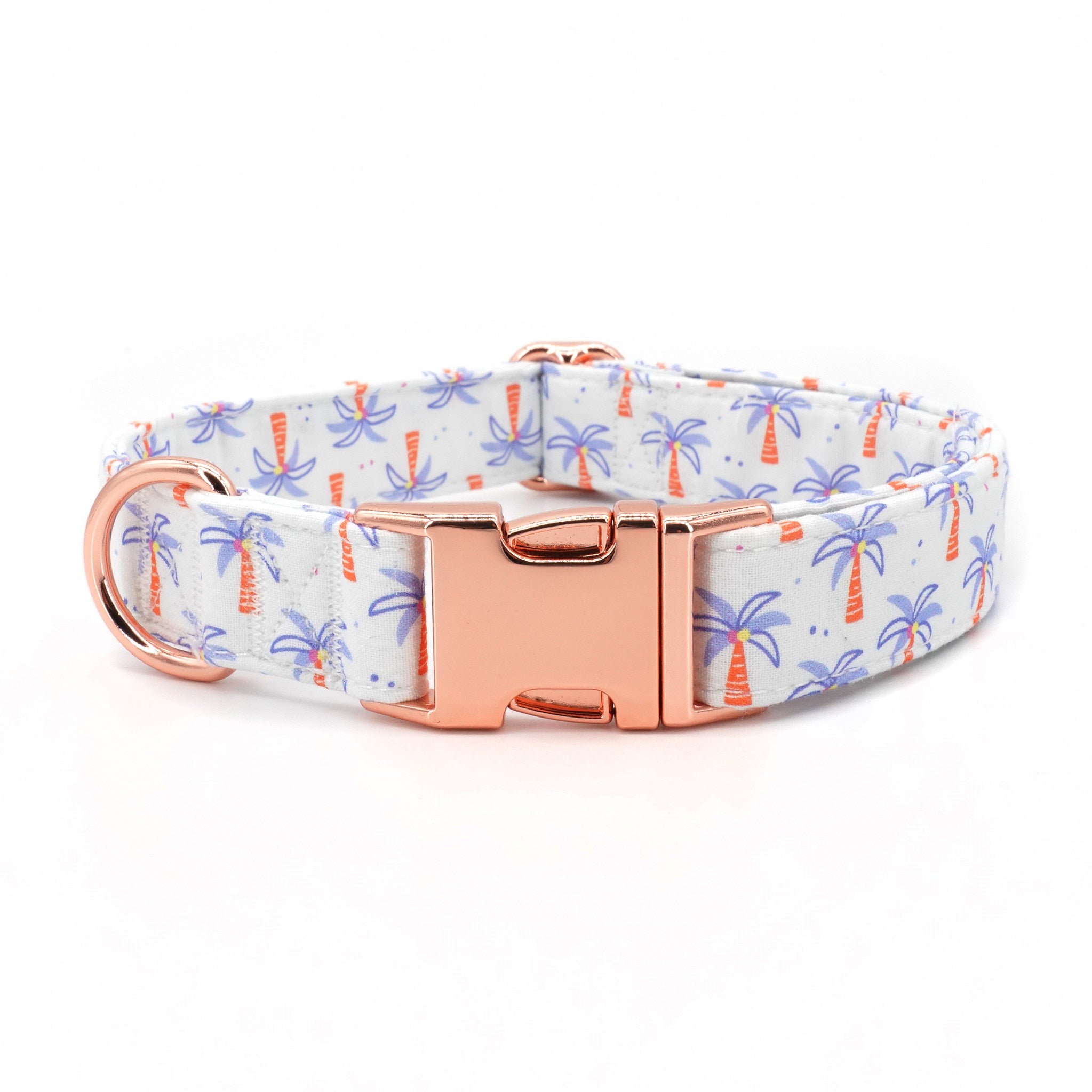 Coconut Trees:  Personalized Pet Collars With Leashes - CurliTail