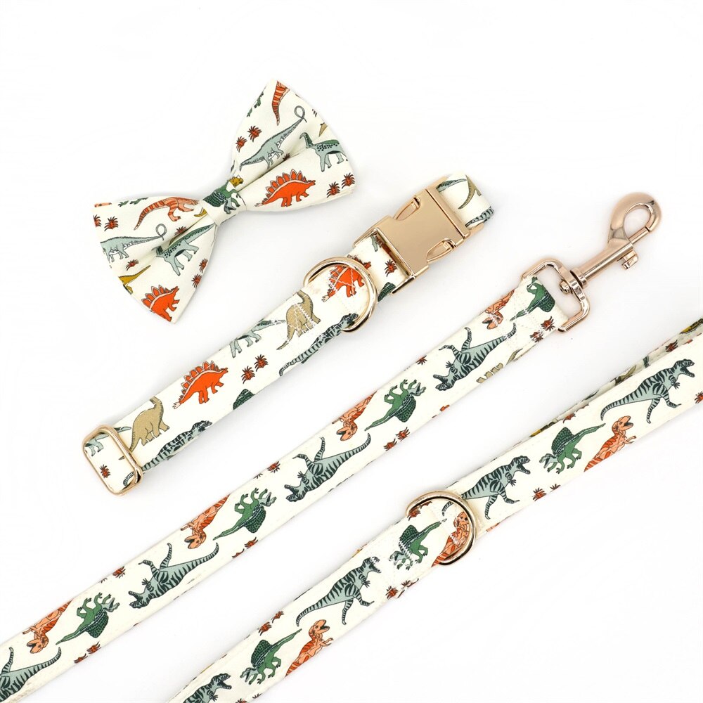 Jurassic World Personalized Bow Collars And Leash Sets - CurliTail