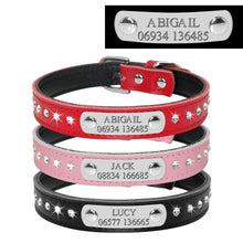 Personalized Cat Collar Bling Rhinestone | Custom Nameplate ID Collar for Small Dogs & Kittens