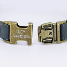 Personalized PU Leather Dog Collar – Custom Engraved Name ID, Adjustable Fit for All Dog Sizes