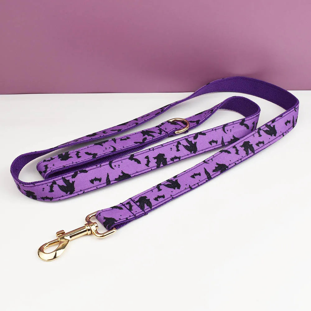 Personalized Halloween Dog Collar with Free Engraving ID Name Tag Matching Leash And Harness
