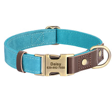 Personalized PU Leather Dog Collars | Custom Dog ID Collar with Name