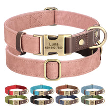 Personalized PU Leather Dog Collars | Custom Dog ID Collar with Name