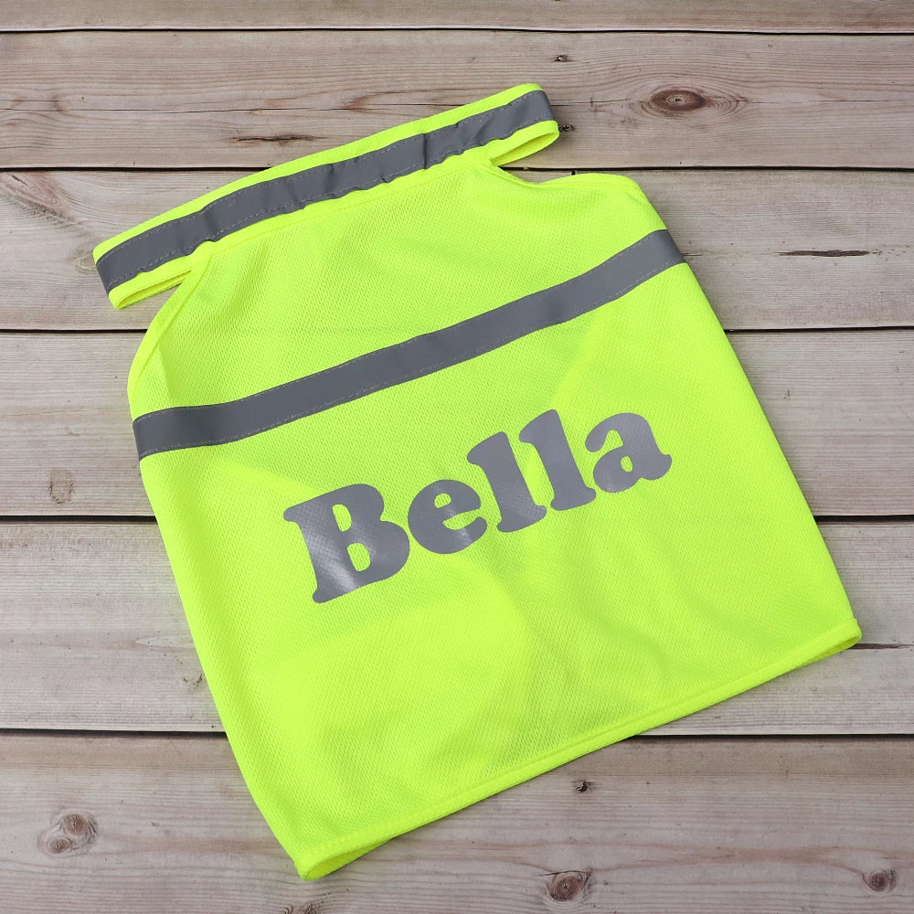 Custom Reflective Dog Vest – Personalized Safety Dog Clothes for Night Walking and Outdoor Adventures - CurliTail