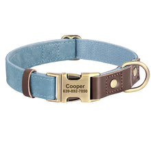Personalized PU Leather Dog Collars | Custom Dog ID Collar with Name