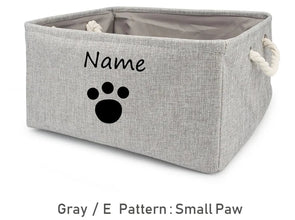 Gray Small Paw Vector CurliTail Toy Basket