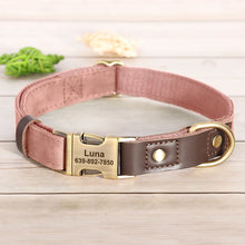 Personalized PU Leather Dog Collars | Custom Dog ID Collar with Name