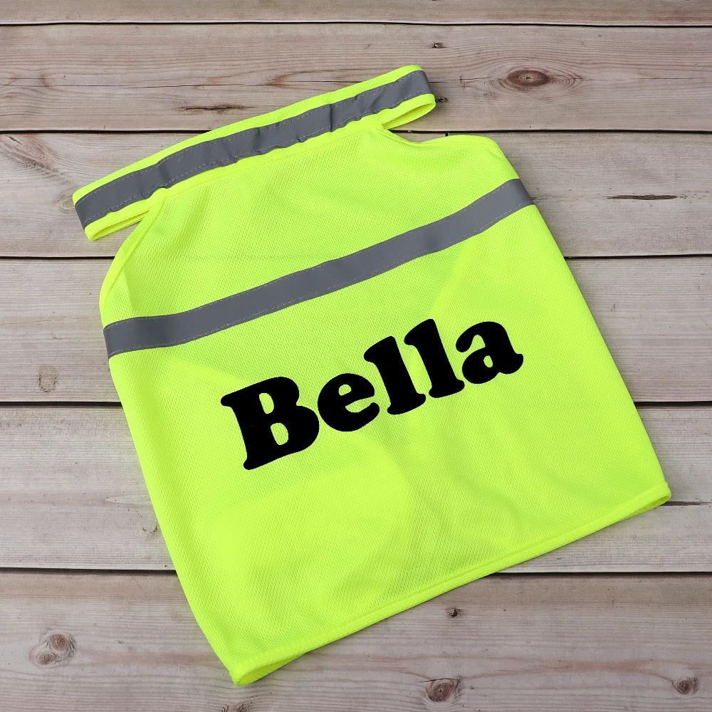 Custom Reflective Dog Vest – Personalized Safety Dog Clothes for Night Walking and Outdoor Adventures - CurliTail
