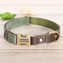 Personalized PU Leather Dog Collars | Custom Dog ID Collar with Name