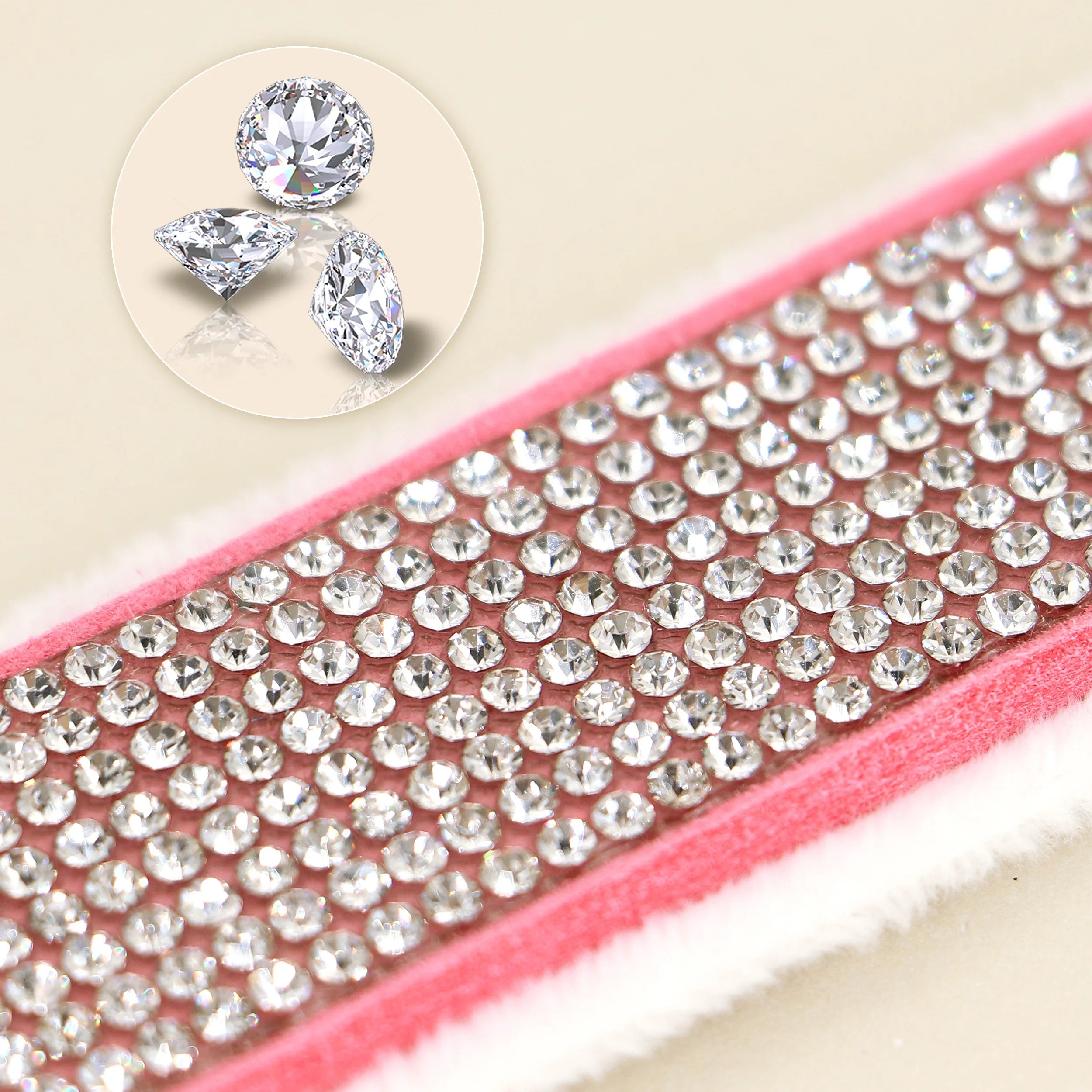 Custom Winter Personalized Rhinestone Dog Collar | Soft Padded Puppy Collar for Small Dogs Cats