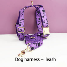 Personalized Halloween Dog Collar with Free Engraving ID Name Tag Matching Leash And Harness