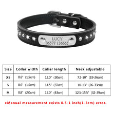 Personalized Cat Collar Bling Rhinestone | Custom Nameplate ID Collar for Small Dogs & Kittens