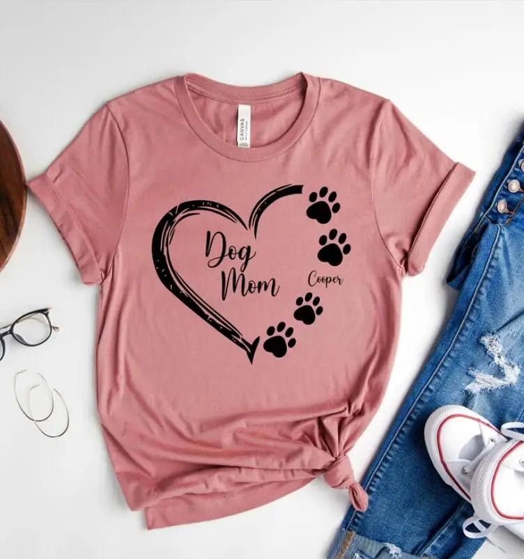 Personalized Dog Mom T-Shirts/Sweatshirts