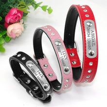 Personalized Cat Collar Bling Rhinestone | Custom Nameplate ID Collar for Small Dogs & Kittens