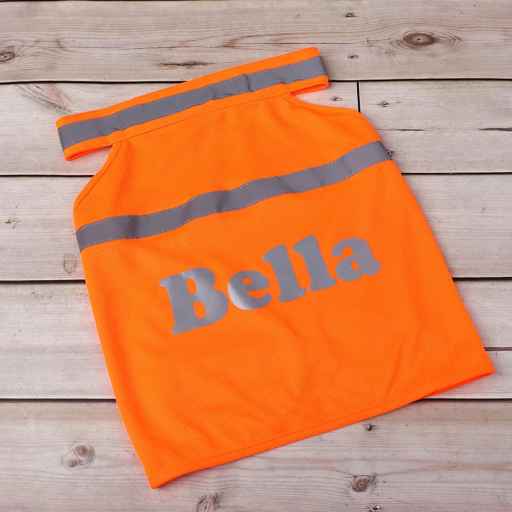 Custom Reflective Dog Vest – Personalized Safety Dog Clothes for Night Walking and Outdoor Adventures - CurliTail