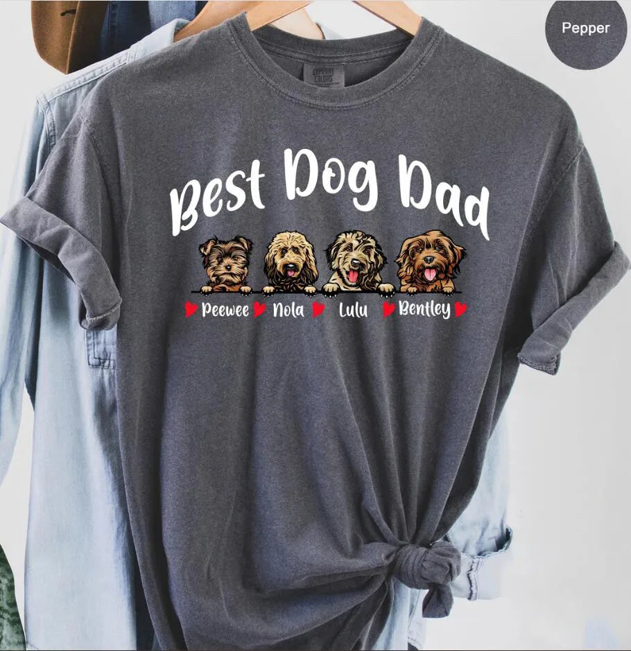Personalized Dog Mom-Dad Sweatshirt or T-Shirt