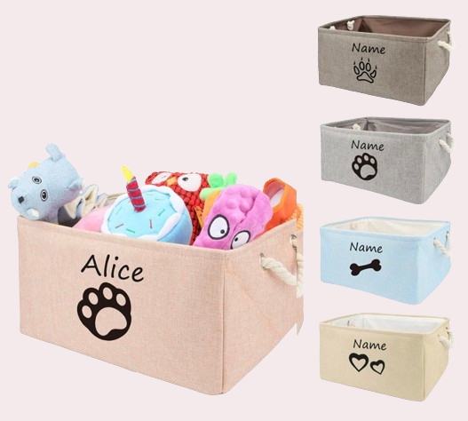 Vector Personalized Pet Toy Basket