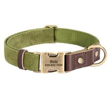 Personalized PU Leather Dog Collars | Custom Dog ID Collar with Name