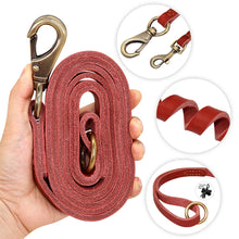 Custom Personalized Leather Dog Collar & Optional Leash with Nameplate For Small Medium Large Dogs