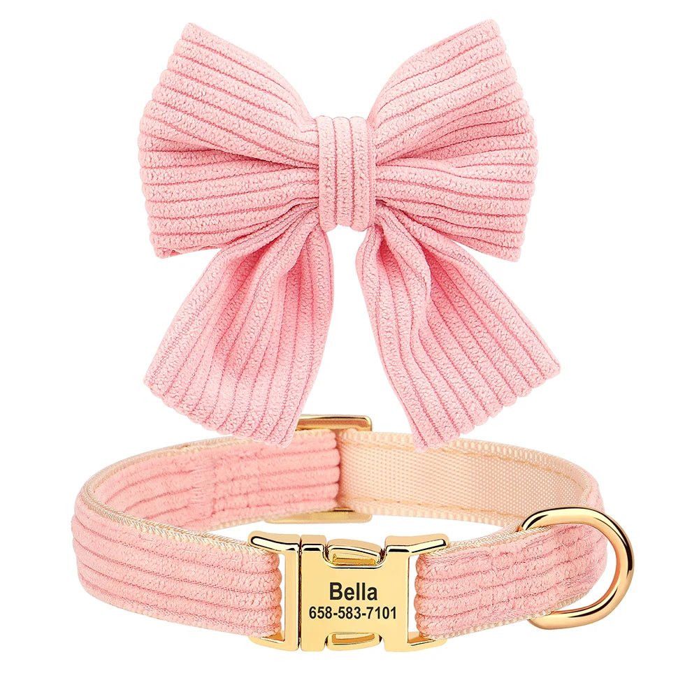 Girly Bow Dog Collars – Stylish, Personalized Pet Collars | CurliTail