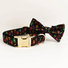 Personalized Halloween Adjustable Dog Collar Leash Set with ID Tag Engraving
