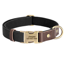Personalized PU Leather Dog Collars | Custom Dog ID Collar with Name