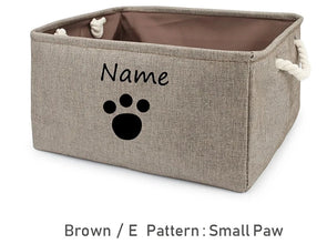 Brown Small Paw Vector CurliTail Toy Basket