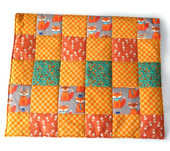 Christmas Personalized Pet Blanket with Name | Custom Handcrafted Patchwork Dog Quilt -CurliTail