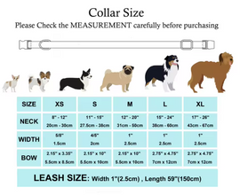 Whale Dog Collar Bow Collar Leash Set | Personalized - CurliTail