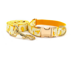 Floral Dog Collars Dog ID Collars Leash Set Personalized Dog Collars Wedding dog collars Beautiful wedding lace collars Curlitail