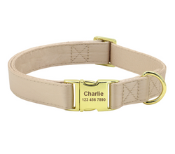 Barky Brown Butterfly Collar With Flower Set- Personalized - CurliTail