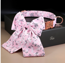 Floral Butterfly Collars for Wedding | Personalized Dog ID Collar - CurliTail