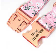 Floral Butterfly Collars for Wedding | Personalized Dog ID Collar - CurliTail