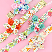 Floral Dog Collars Dog ID Collars Leash Set Personalized Dog Collars Wedding dog collars Beautiful wedding lace collars Curlitail