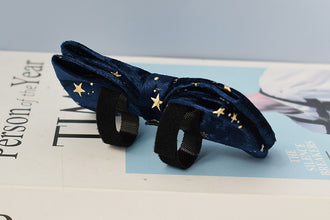 Night Stars: Personalized Bowtie collar and Leash - CurliTail