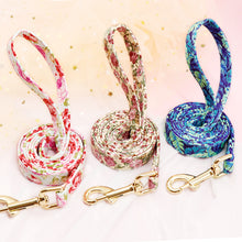 Floral Dog Collars and Leashes | Personalized Dog ID Collars