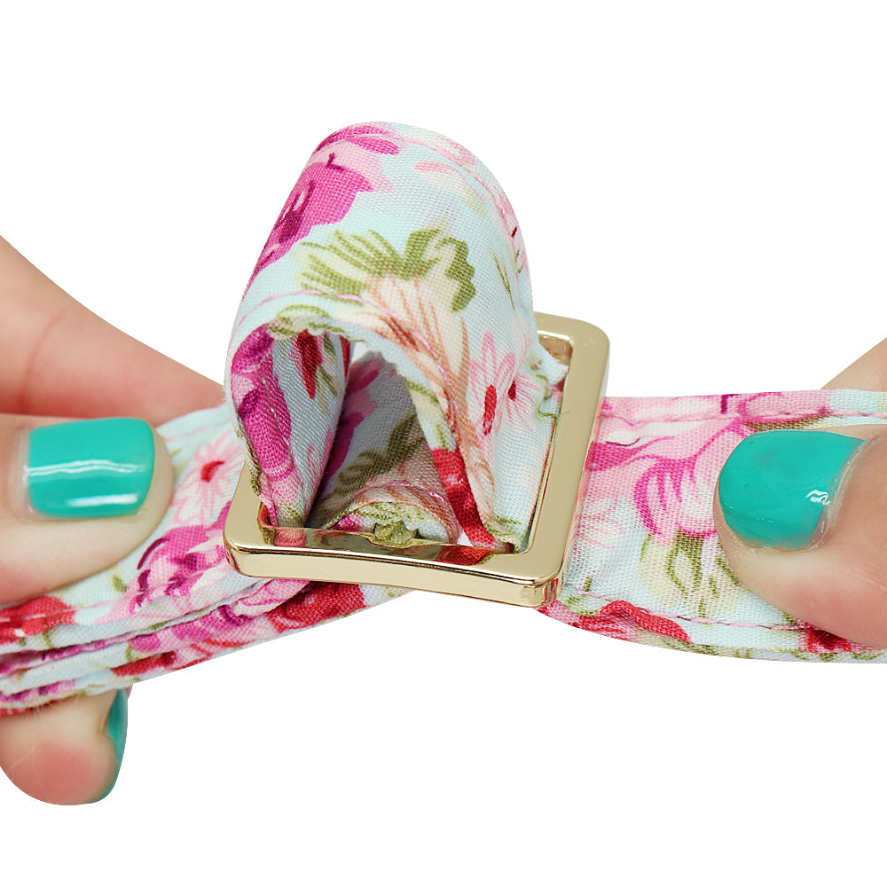 Floral Dog Collars and Leashes | Personalized Dog ID Collars