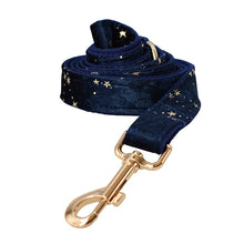 Night Stars: Personalized Bowtie collar and Leash - CurliTail