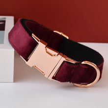 Solid Wine Personalized Bow Collar and Leash Set - CurliTail