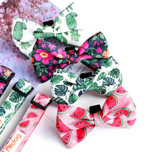 Patterns And Shades: Bow Collar, Leash And Poop Bag Pack - CurliTail