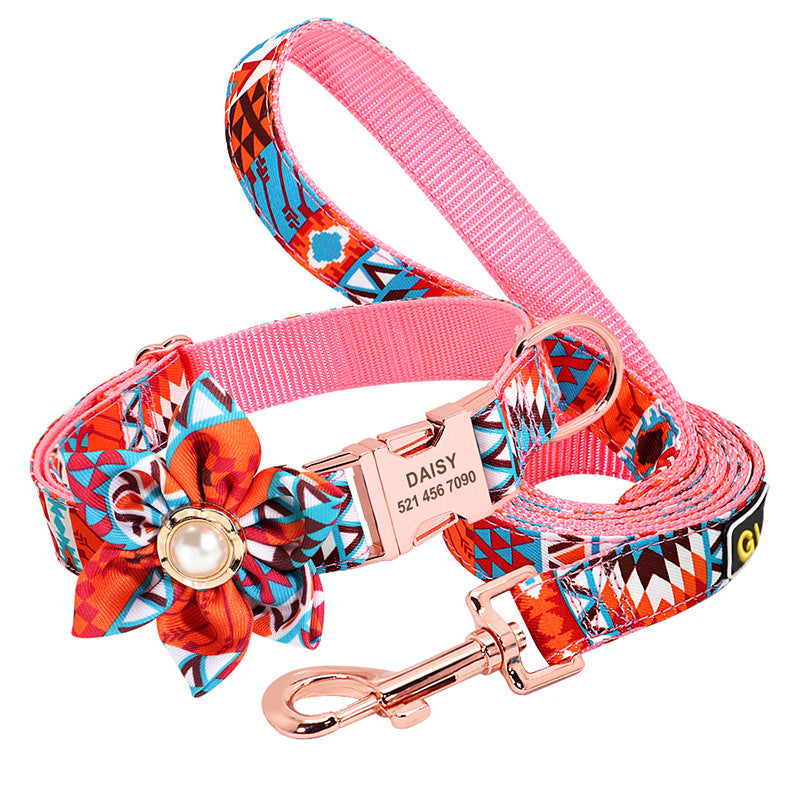 Free Engraving on Dog Collars Leash Set, 2021 dog ID collars, Adjustable Dog  Collars – CurliTail