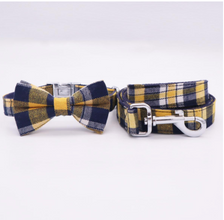 Floral Dog Collars Dog ID Collars Leash Set Personalized Dog Collars  Wedding dog collars Plaid Collars Curlitail