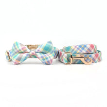 Summer Plaid Fashions: Personalized Collar And Leash - CurliTail