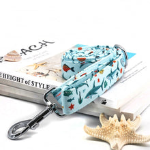 Summer Shark Bow Collar and Leash Set | Personalized