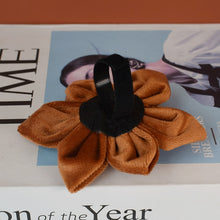 Blissfull Brown Shades: Personalized Flower Collar and Leash Set - CurliTail