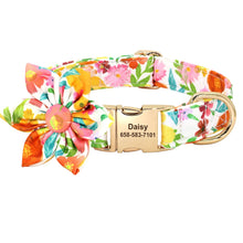 Multidesign Flower Dog Collar: Personalized Accessory in multiple colors - CurliTail