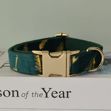 Sparkle With Green: Personalized Pet Flower Collar And Leash - CurliTail