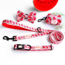 Patterns And Shades: Bow Collar, Leash And Poop Bag Pack - CurliTail